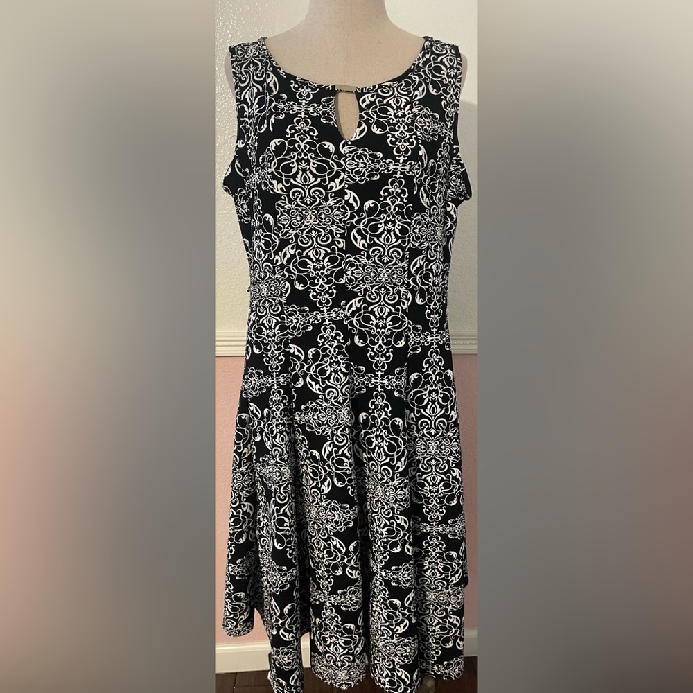 Paisley print dress